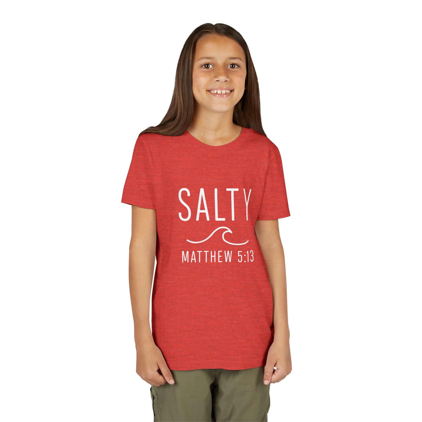 Salty Youth Tee - Spiritual, Fun, Summer Vibe, Perfect for Beach Days, Gifts, and Faith Celebrations