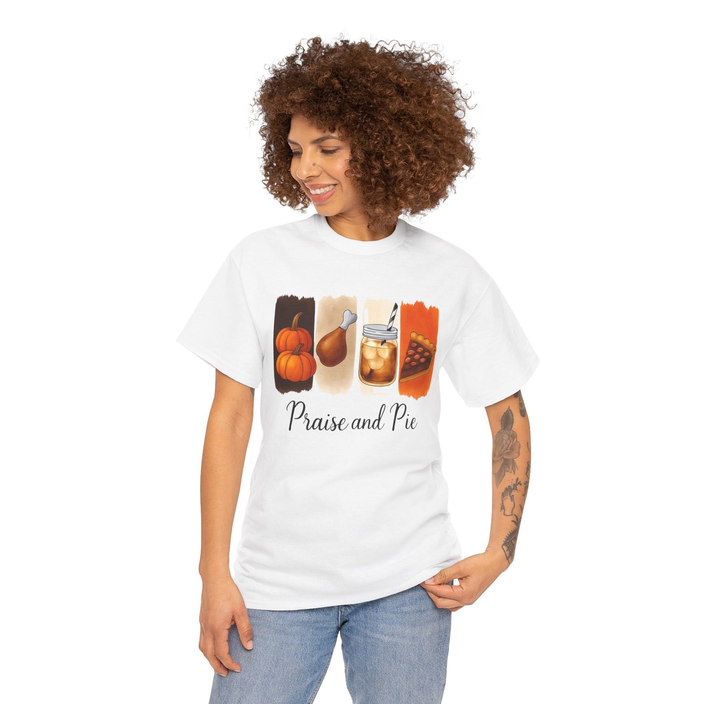 Thanksgiving Vibes Tee, Unisex Heavy Cotton Tee, Fall T-Shirt, Family Gathering Shirt, Seasonal Apparel, Casual Outfit