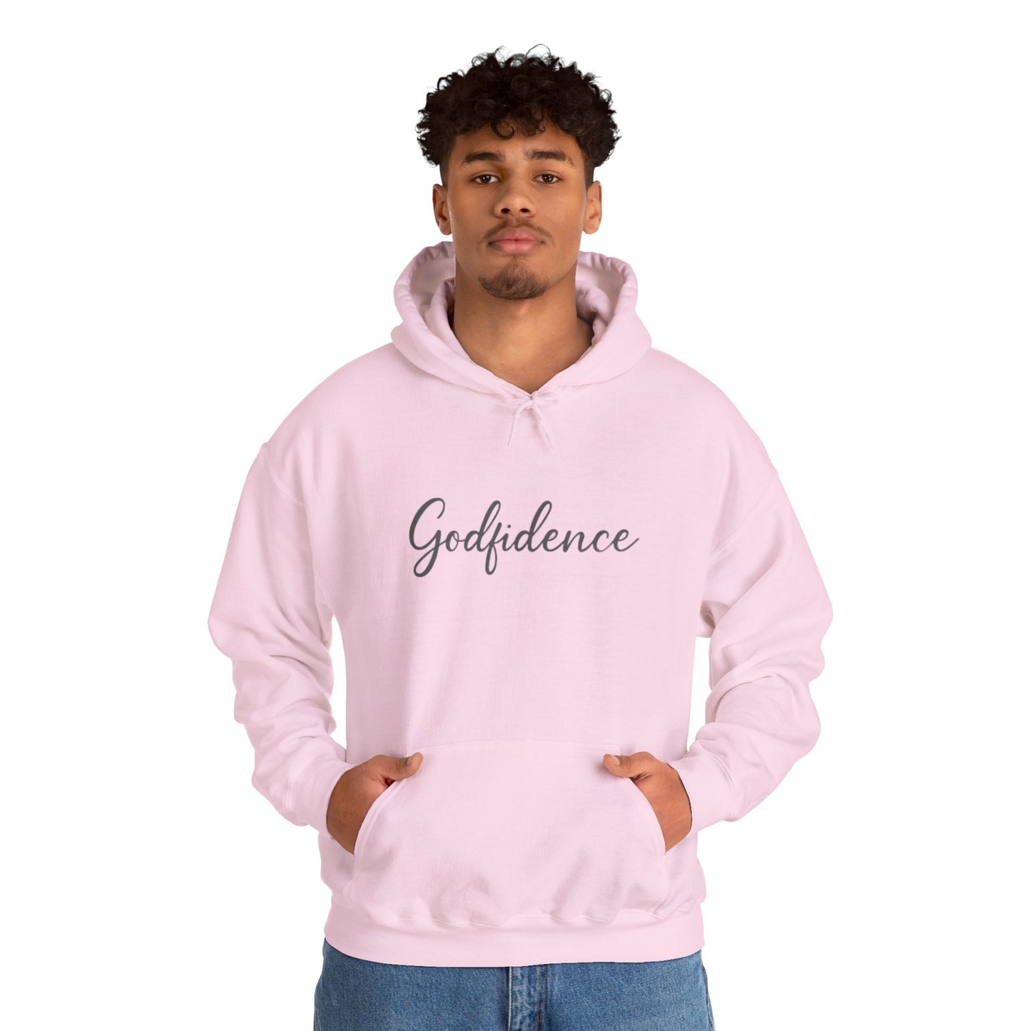 Godfidence Sweatshirt, Cozy Unisex Hoodie, Inspirational Layering Piece, Perfect Gift for Friends, Casual Fashionwear