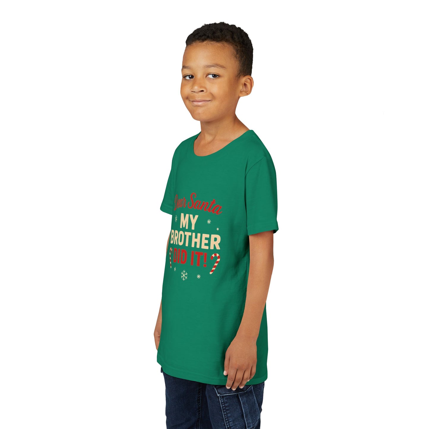 Dear Santa My Brother Did It! Youth Christmas Tee
