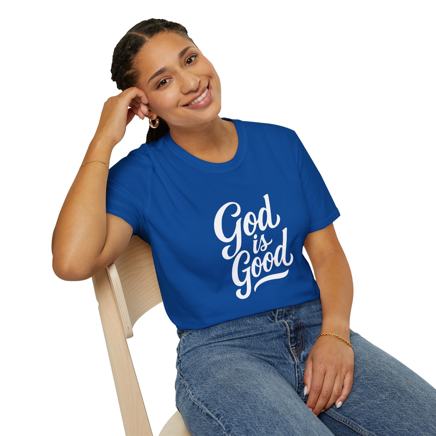 God is Good Graphic Tee | Unisex Softstyle T-Shirt | Faith-Based Apparel for Everyday Wear, Gift for Believers, Inspirational Fashion
