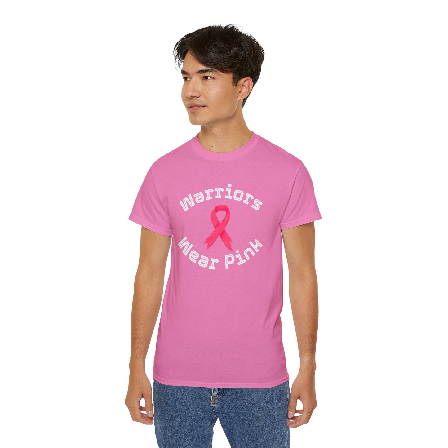 Warriors Wear Pink T-Shirt | Unisex Cotton Tee for Awareness Events, Breast Cancer Fundraiser, Support, Gifts, Everyday Wear