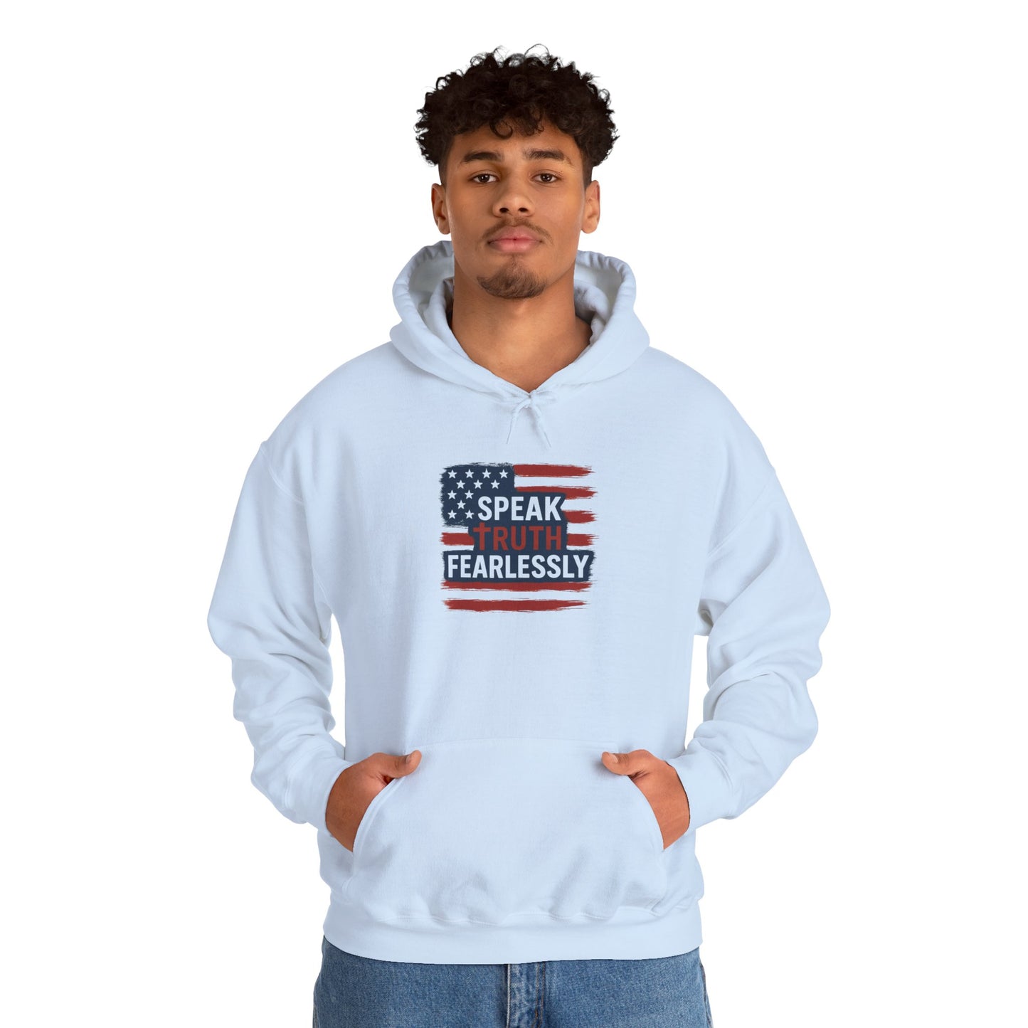 Unisex Hoodie with Empowering Message - Speak Truth Fearlessly | Motivational Sweatshirt for All Occasions, Gift Idea, Casual Wear, Activism