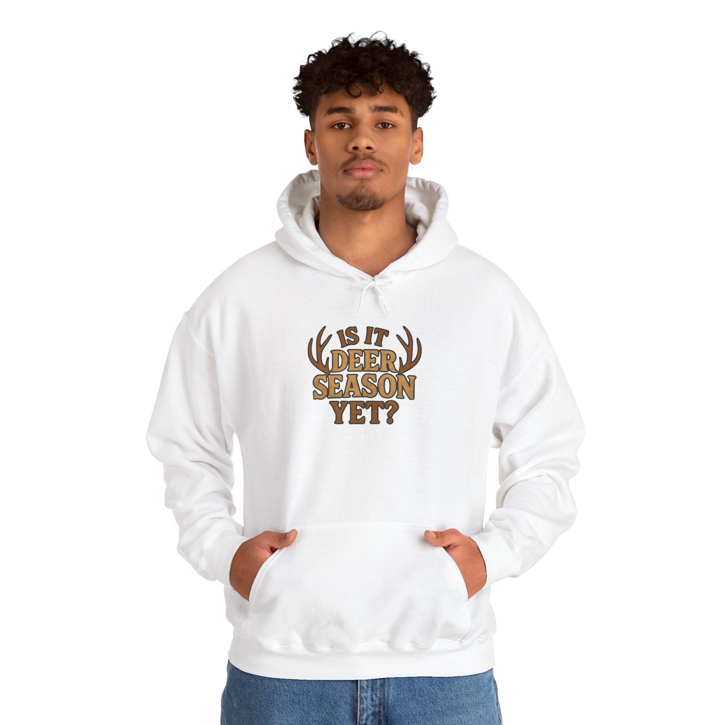 Deer Season Hooded Sweatshirt - Cozy Apparel for Hunters, Great for Fall Adventures, Camping, or Casual Outings, Gift for Outdoorsy Friends