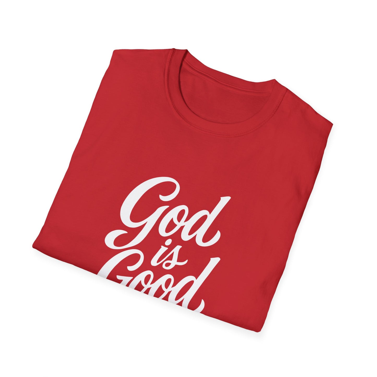 God is Good Graphic Tee | Unisex Softstyle T-Shirt | Faith-Based Apparel for Everyday Wear, Gift for Believers, Inspirational Fashion