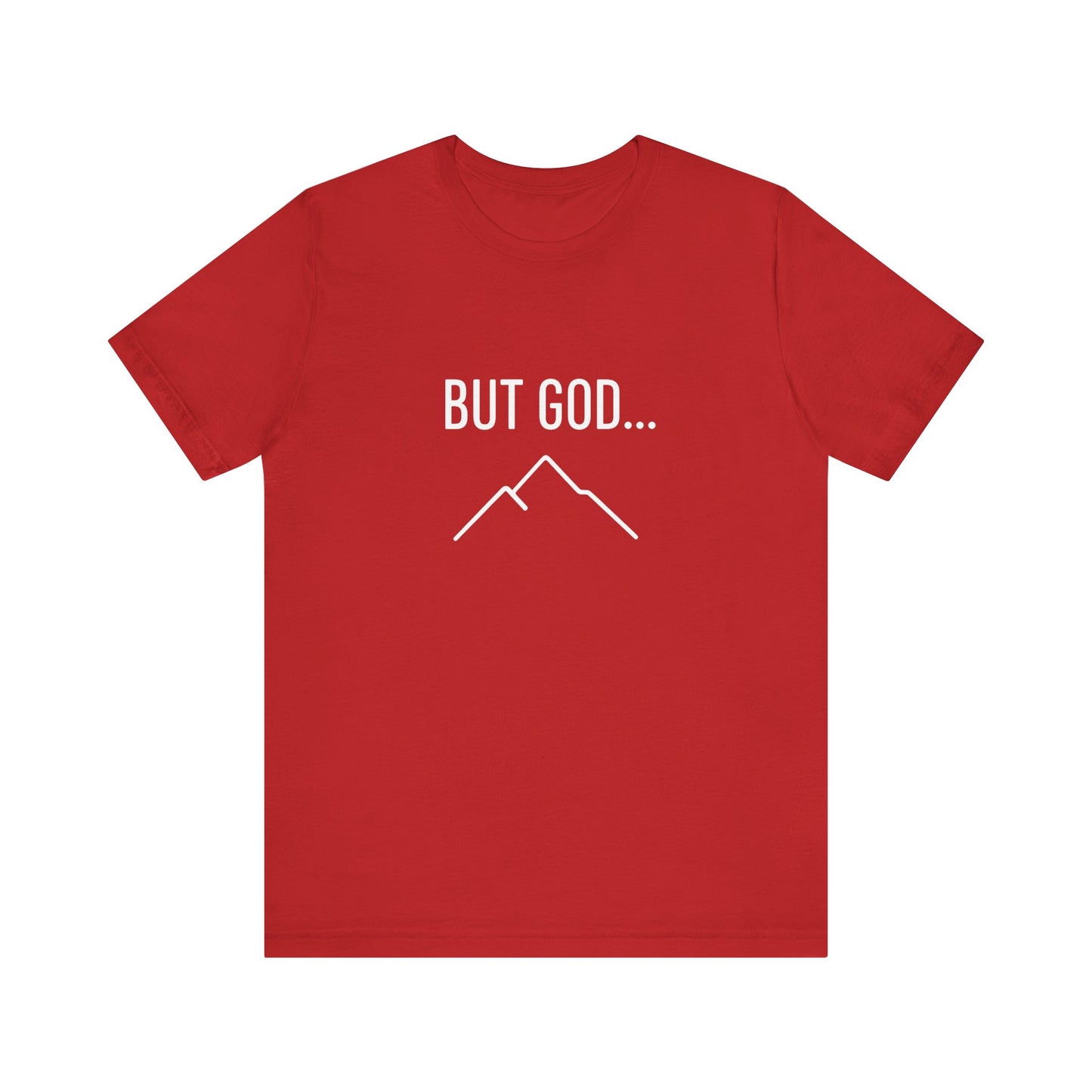 Orange Unisex Short Sleeve Tee - 'But God...' Inspirational Shirt, Faith-Based Apparel, Casual Wear, Christian Gift, Everyday Comfort