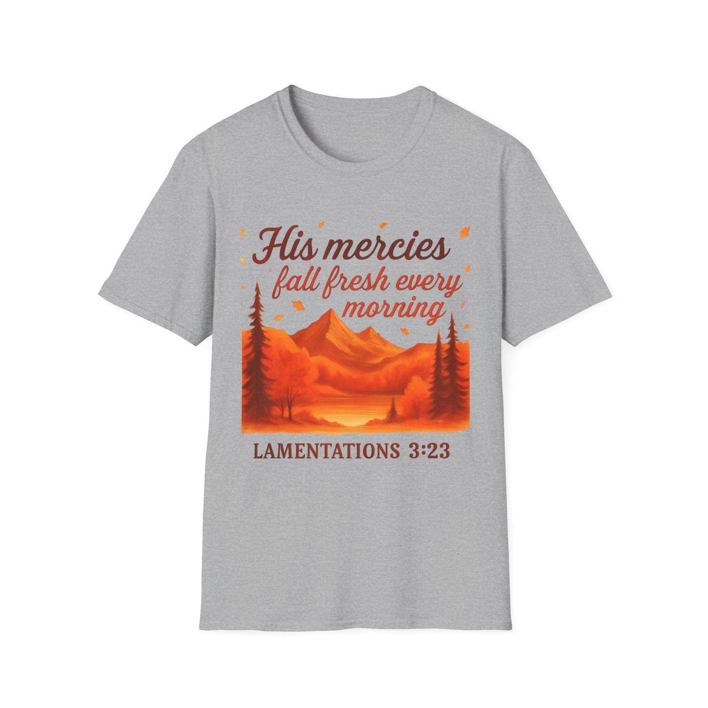 Inspirational Nature Graphic Tee, Bible Verse T-Shirt, Faith Apparel, Unisex Spiritual Shirt, Daily Motivation Top