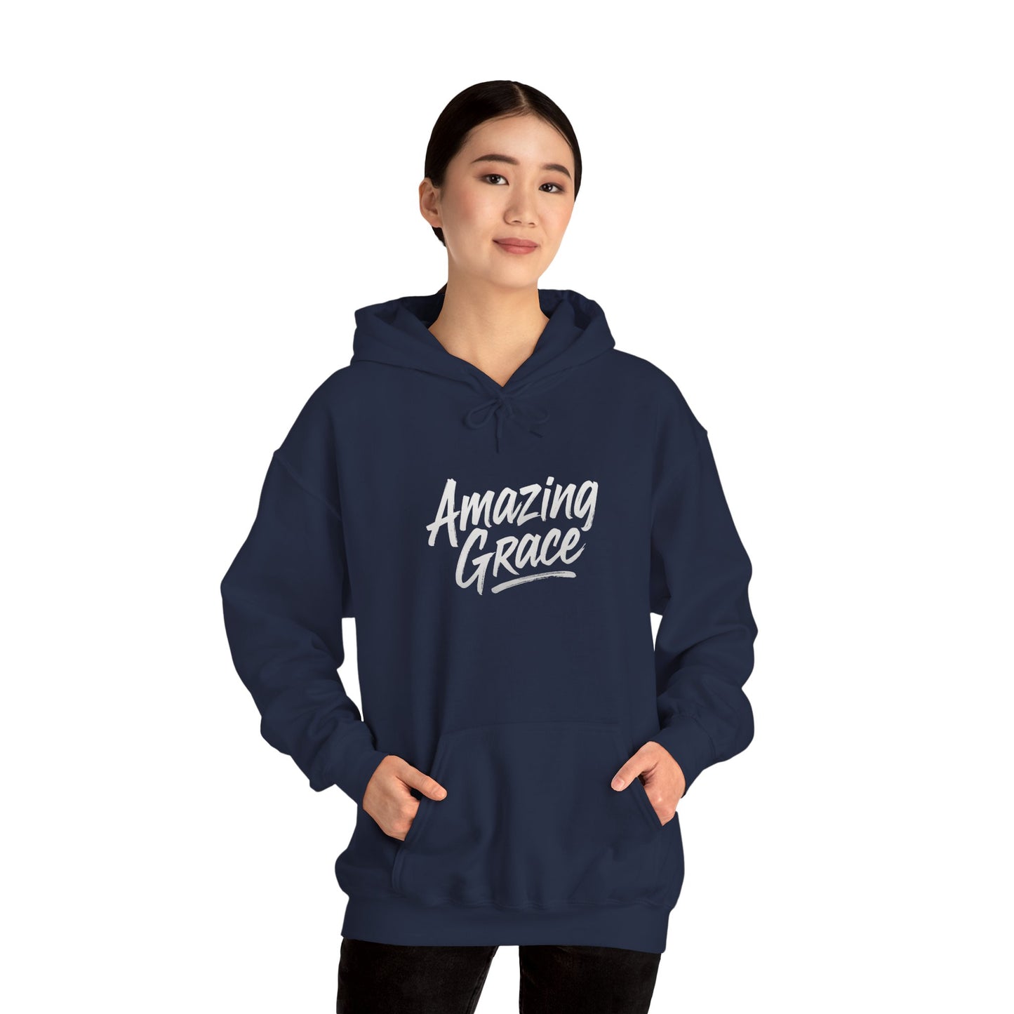 Amazing Grace Hoodie, Inspirational Sweatshirt, Faith-Based Apparel, Cozy Gift for Her, Unisex Spiritual Hoodie