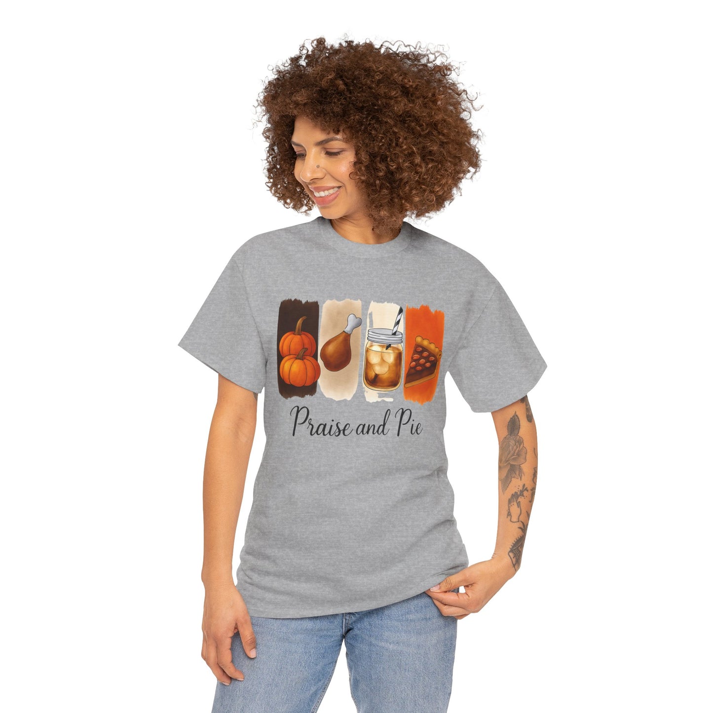 Thanksgiving Vibes Tee, Unisex Heavy Cotton Tee, Fall T-Shirt, Family Gathering Shirt, Seasonal Apparel, Casual Outfit