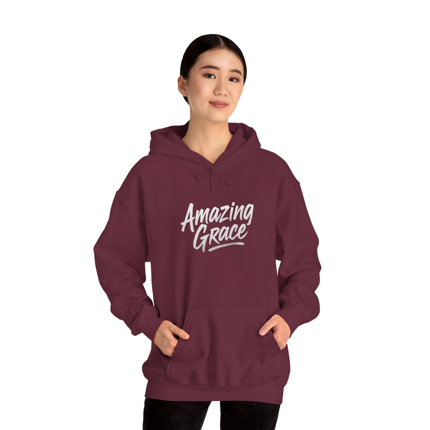 Amazing Grace Hoodie, Inspirational Sweatshirt, Faith-Based Apparel, Cozy Gift for Her, Unisex Spiritual Hoodie