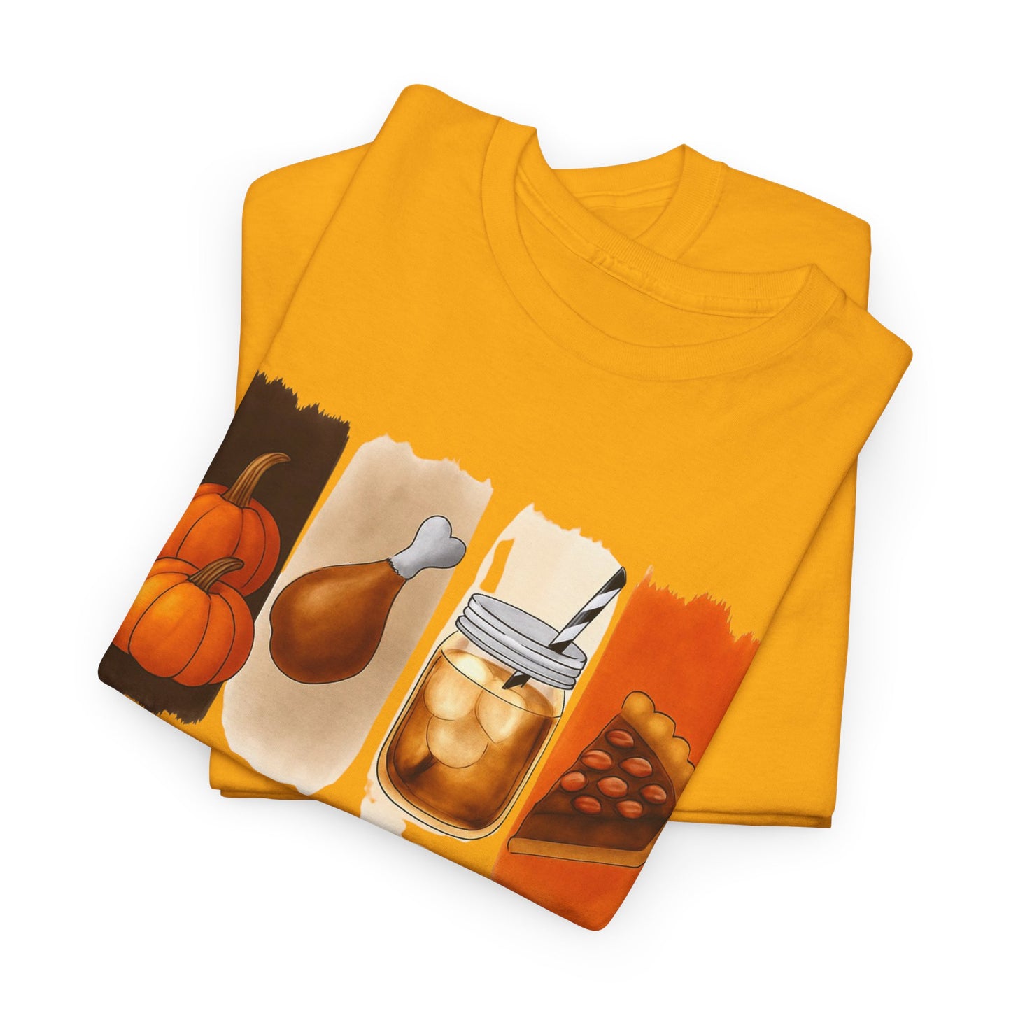 Thanksgiving Vibes Tee, Unisex Heavy Cotton Tee, Fall T-Shirt, Family Gathering Shirt, Seasonal Apparel, Casual Outfit