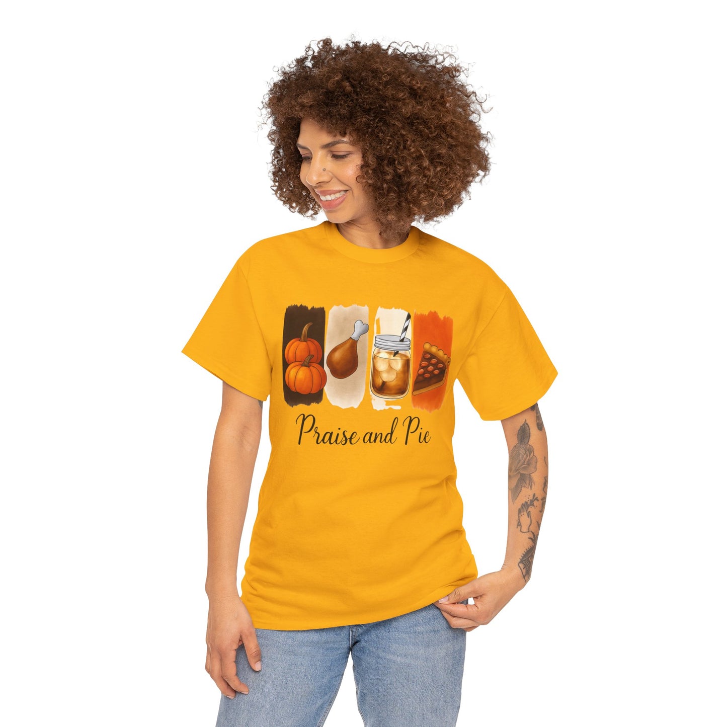Thanksgiving Vibes Tee, Unisex Heavy Cotton Tee, Fall T-Shirt, Family Gathering Shirt, Seasonal Apparel, Casual Outfit