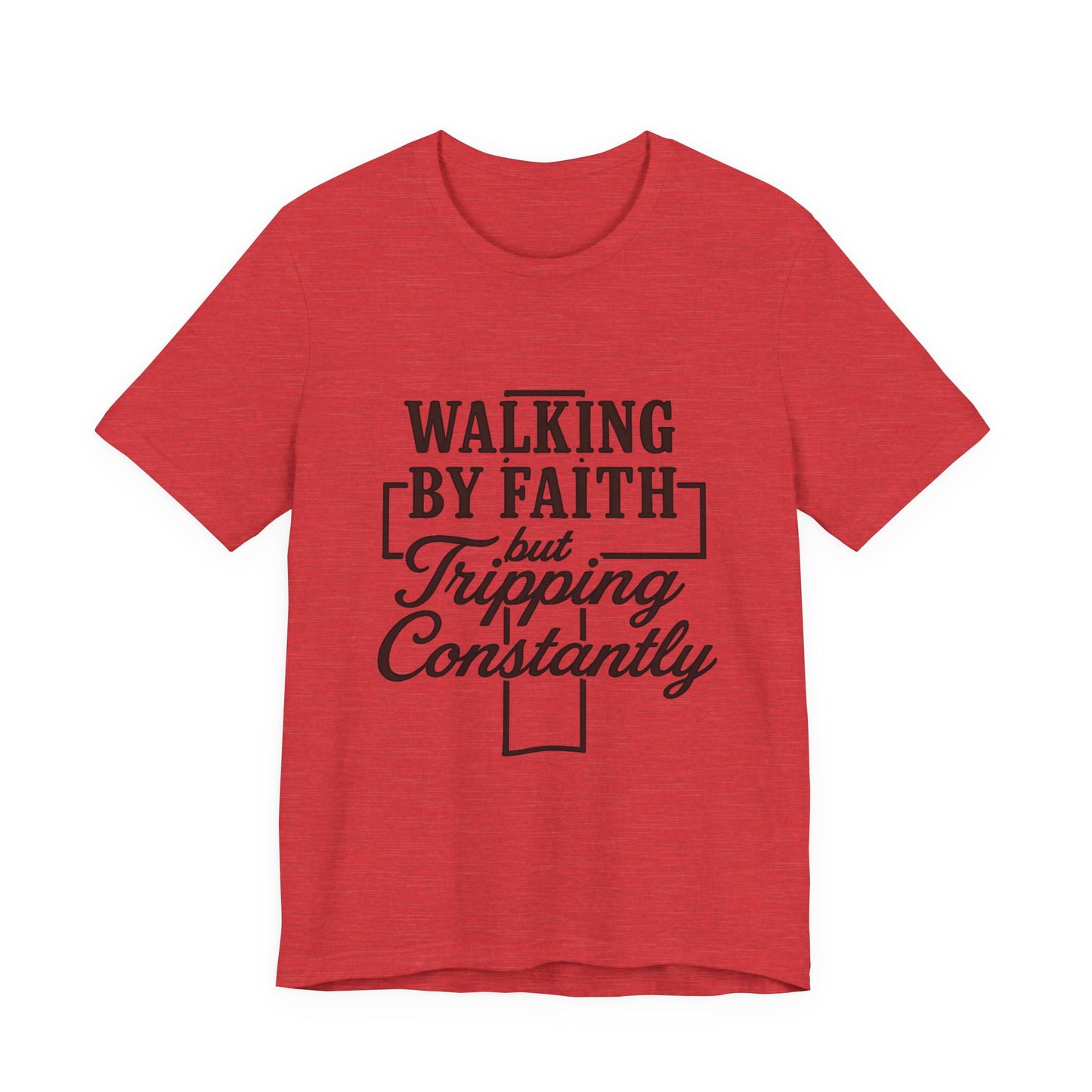 Faith-Inspired Unisex Tee | Walking by Faith Shirt, Christian Apparel, Inspirational Tee, Everyday Wear, Gift for Believers