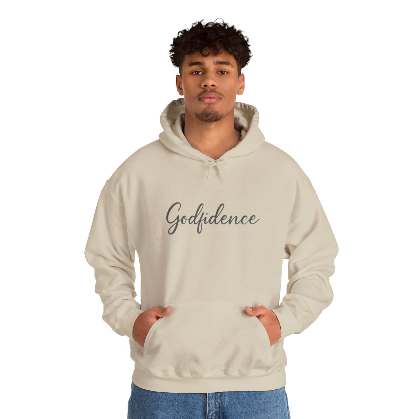 Godfidence Sweatshirt, Cozy Unisex Hoodie, Inspirational Layering Piece, Perfect Gift for Friends, Casual Fashionwear