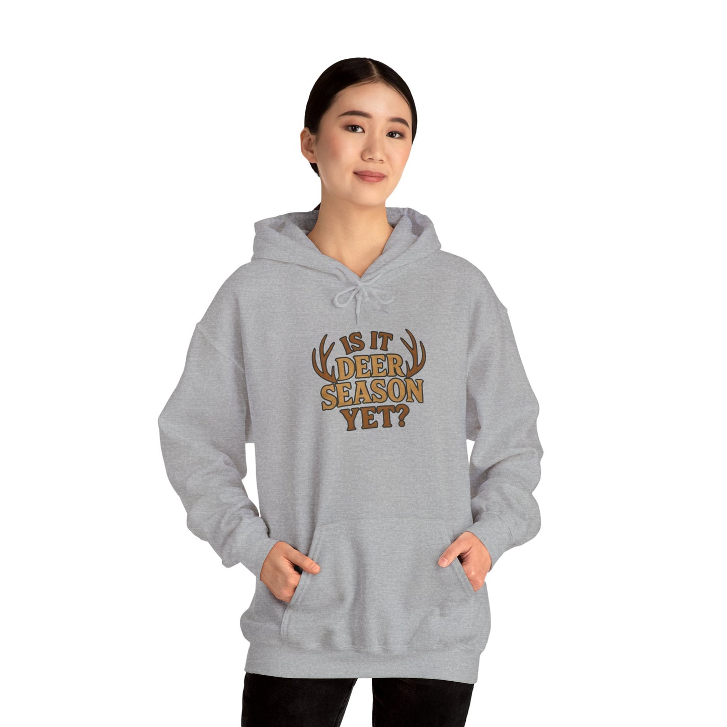 Deer Season Hooded Sweatshirt - Cozy Apparel for Hunters, Great for Fall Adventures, Camping, or Casual Outings, Gift for Outdoorsy Friends