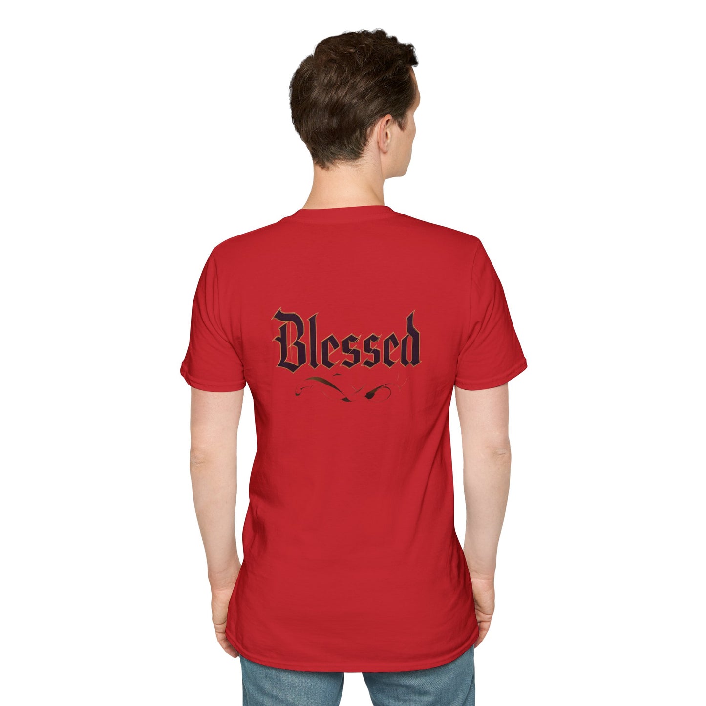 Blessed Unisex Softstyle T-Shirt for Everyday Comfort, Casual Wear, Gift for Friends, Spiritual Apparel, Summer Fashion