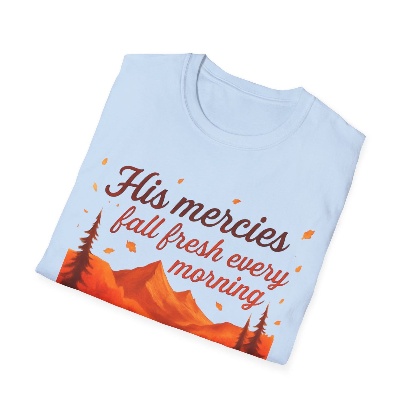 Inspirational Nature Graphic Tee, Bible Verse T-Shirt, Faith Apparel, Unisex Spiritual Shirt, Daily Motivation Top