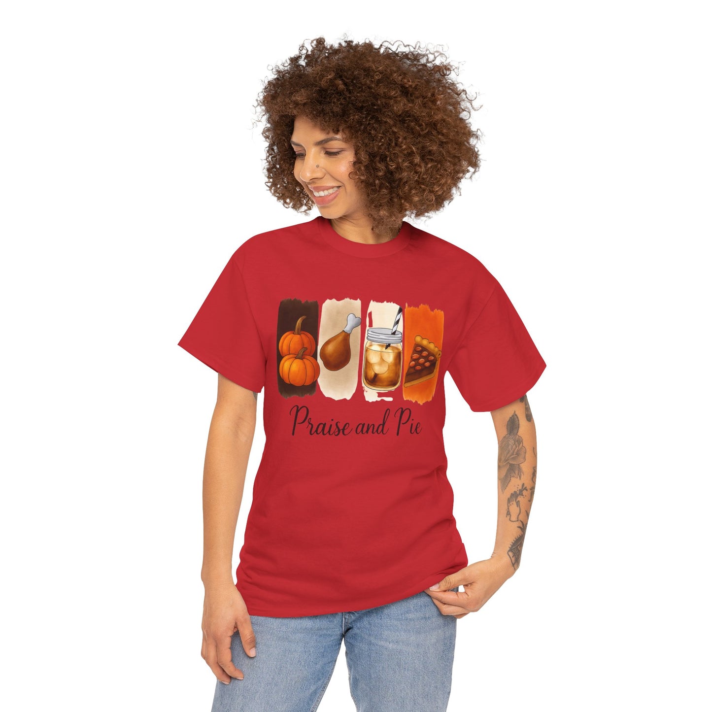 Thanksgiving Vibes Tee, Unisex Heavy Cotton Tee, Fall T-Shirt, Family Gathering Shirt, Seasonal Apparel, Casual Outfit