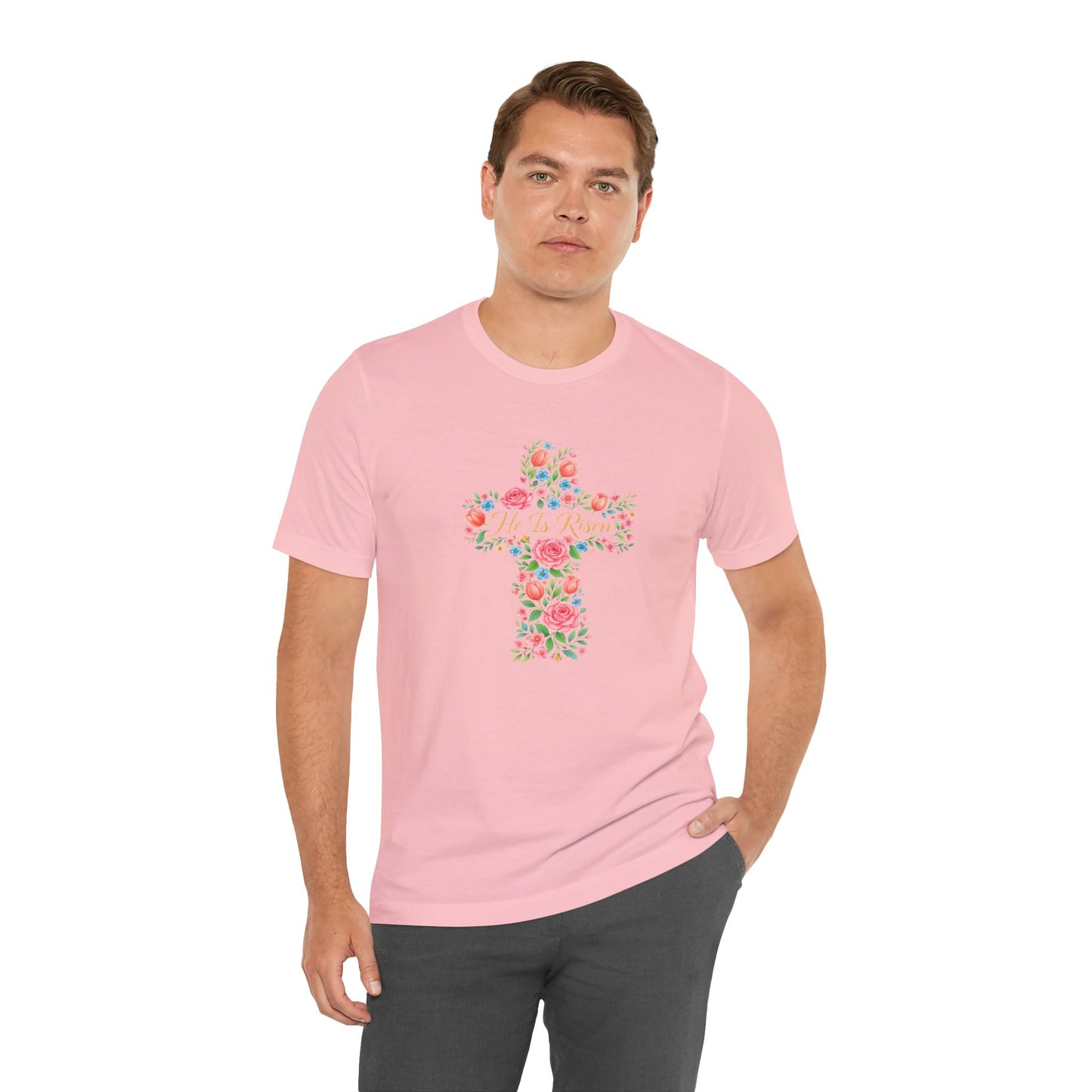 Floral Cross T-Shirt — Vintage Rose Faith Tee
