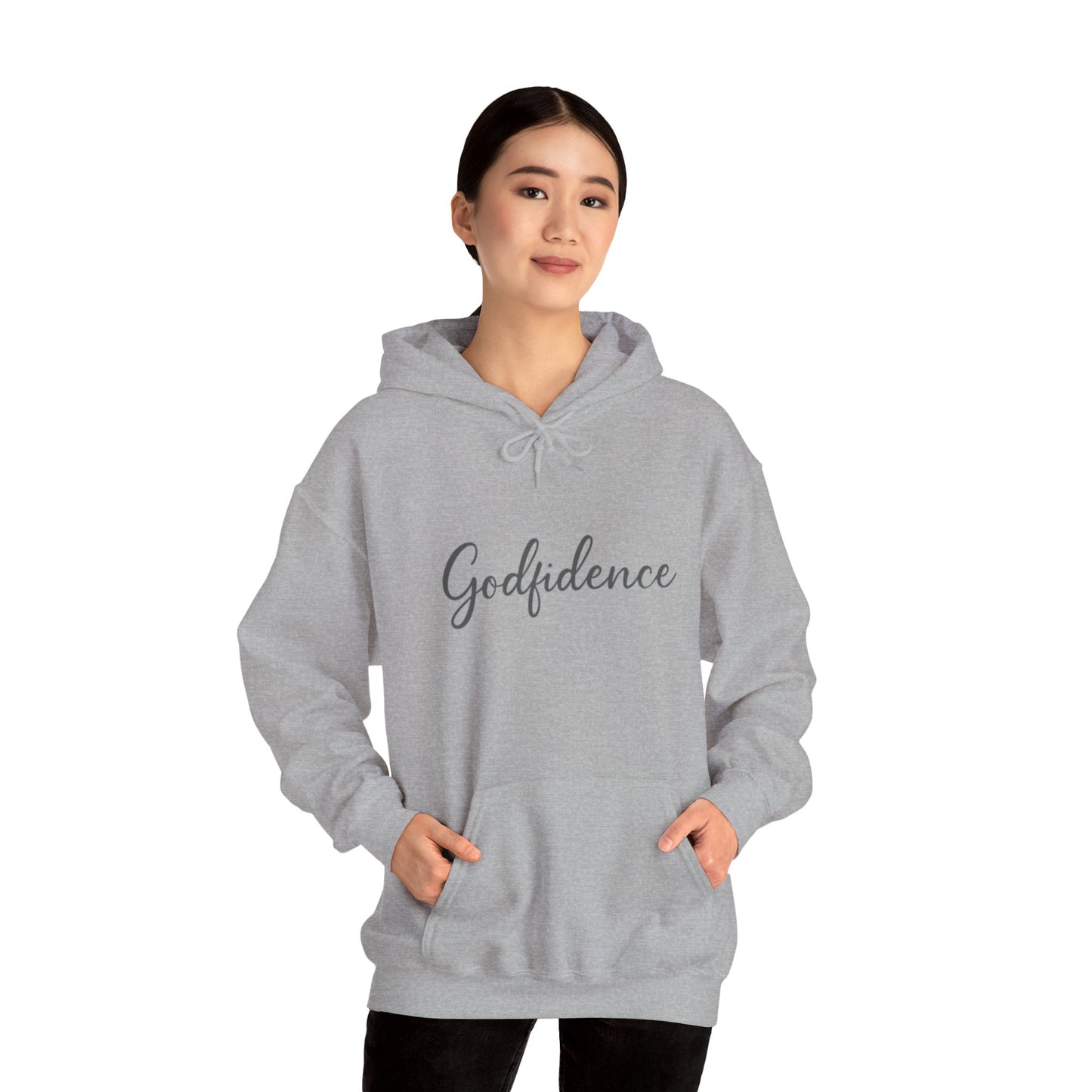 Godfidence Sweatshirt, Cozy Unisex Hoodie, Inspirational Layering Piece, Perfect Gift for Friends, Casual Fashionwear