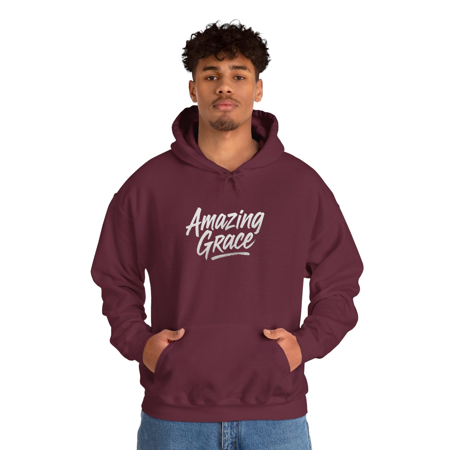 Amazing Grace Hoodie, Inspirational Sweatshirt, Faith-Based Apparel, Cozy Gift for Her, Unisex Spiritual Hoodie