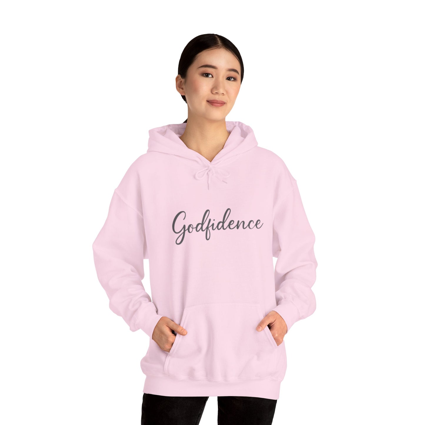 Godfidence Sweatshirt, Cozy Unisex Hoodie, Inspirational Layering Piece, Perfect Gift for Friends, Casual Fashionwear