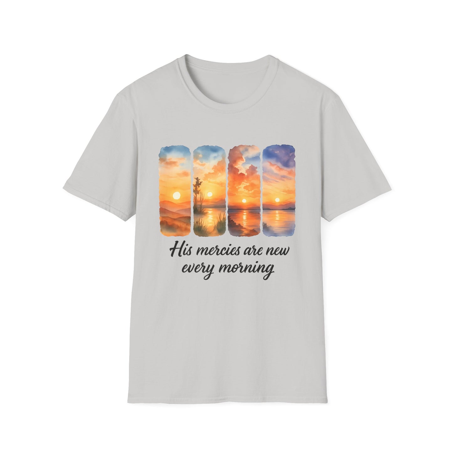 Inspirational Sunrise T-Shirt - His Mercies Are New Every Morning, Affirmation Tee, Gift for Friends, Motivational Apparel, Casual [...]