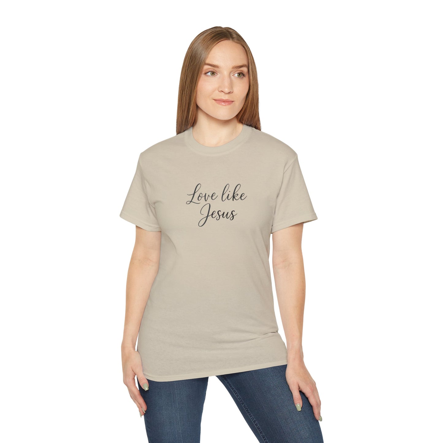 Unisex Ultra Cotton Tee - Love Like Jesus Shirt, Faith-Based T-Shirt, Inspirational Gift, Christian Apparel, Cozy Everyday Wear