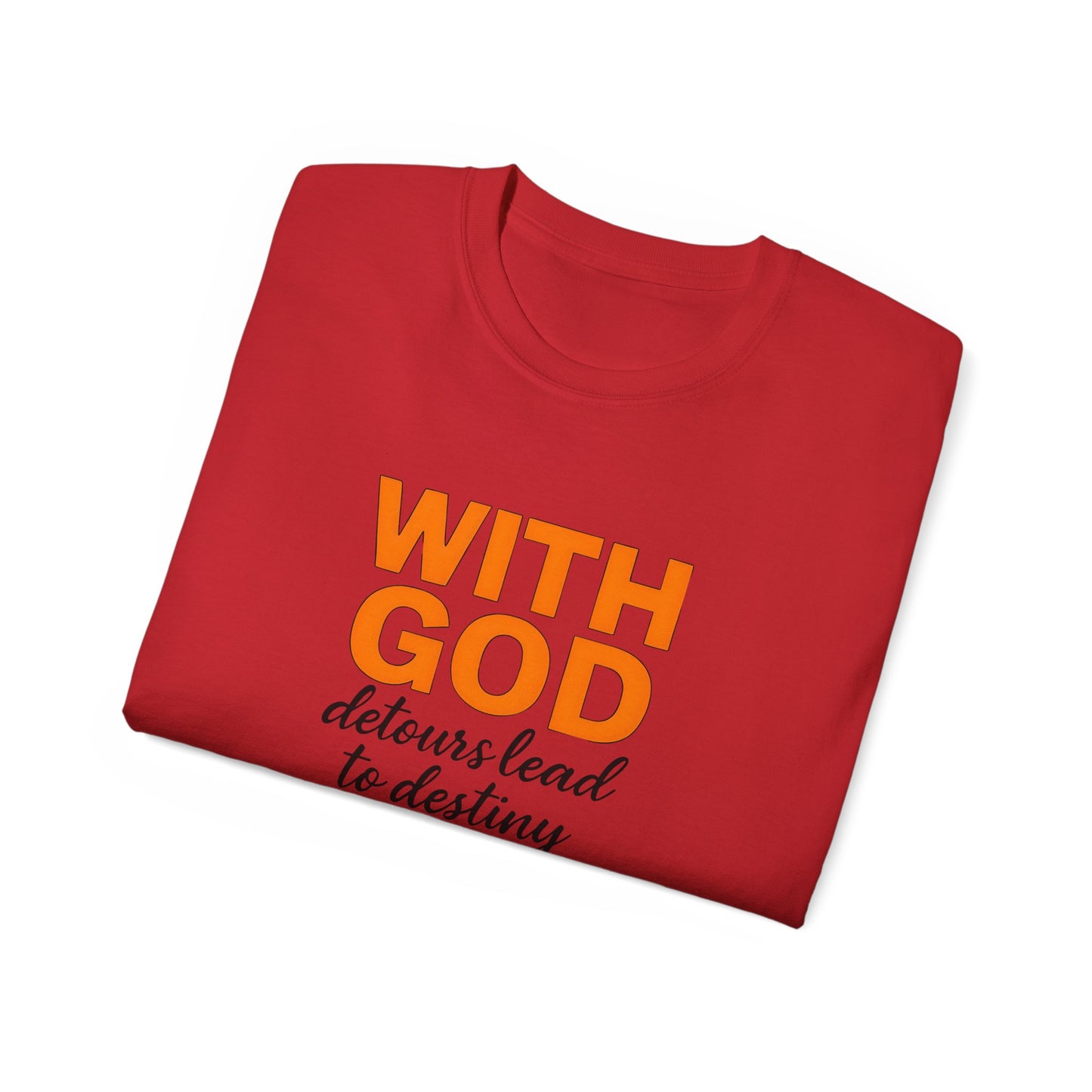 Inspirational Faith Tee, Comfortable Cotton Shirt for Daily Wear, Perfect for Gifts, Spiritual Inspiration, Church Events, Casual Outings