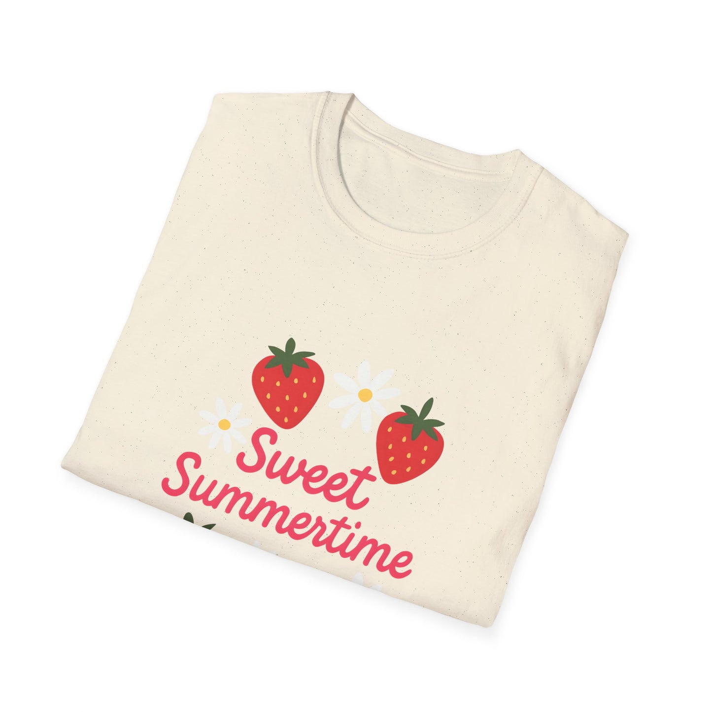 Sweet Summertime T-Shirt, Unisex Summer Tee, Cute Fruit Shirt, Casual Summer Apparel, Gift for Plant Lovers