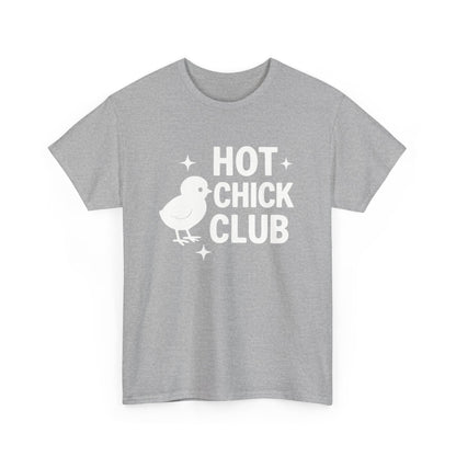 Hot Chick Club Unisex Heavy Cotton Tee, Fun Graphic T-Shirt for Trendy Women, Cute Casualwear, Perfect Gift for Chick Friends, Summer [...]