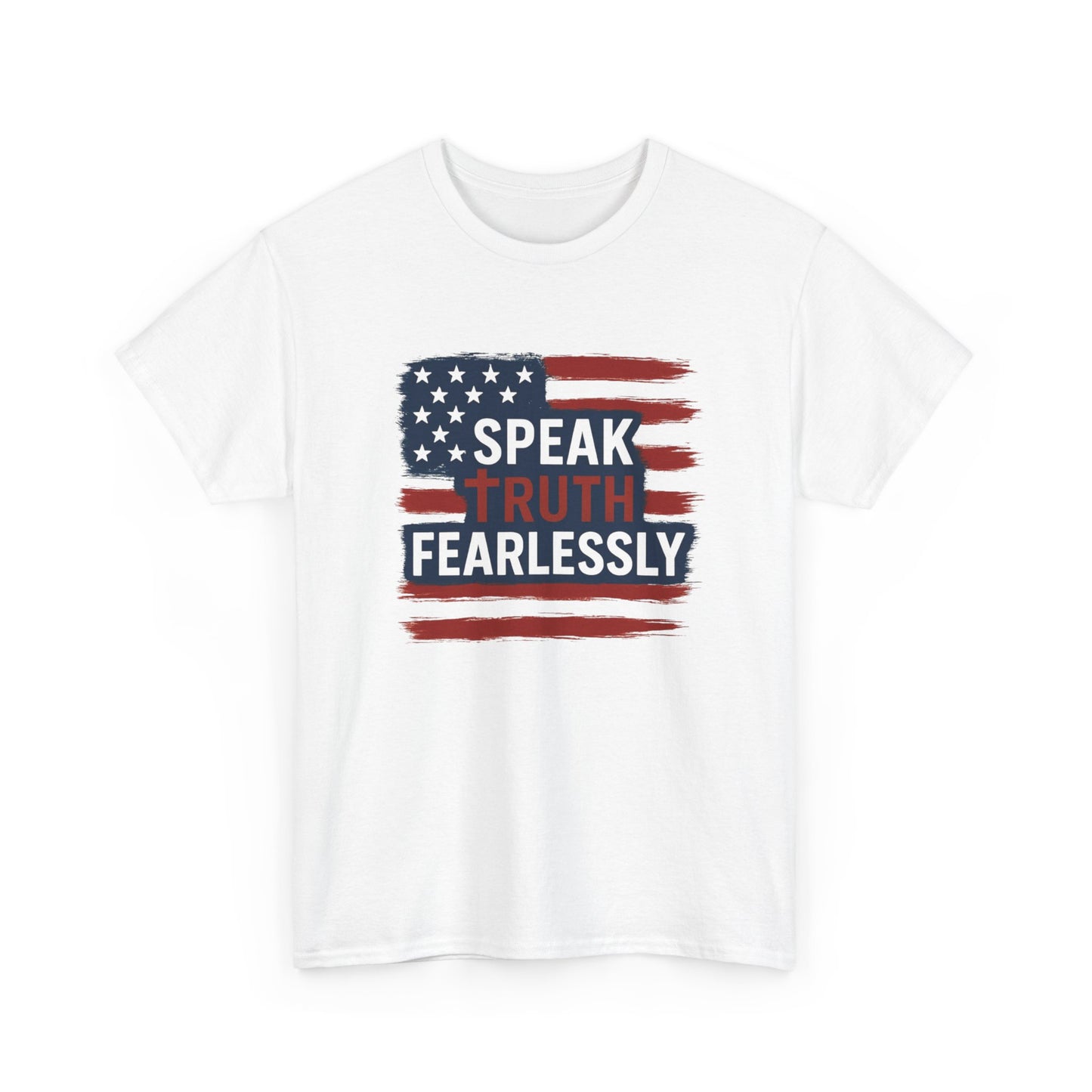 Unisex Cotton Tee: Speak Truth Fearlessly, Patriotic Shirt, Independence Day Gift, Casual Wear, Statement Tee, Gifts for Activists