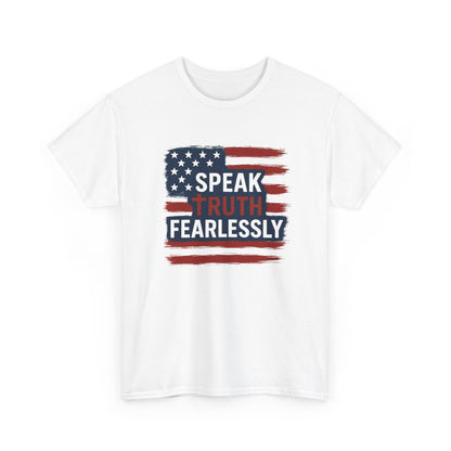 Unisex Cotton Tee: Speak Truth Fearlessly, Patriotic Shirt, Independence Day Gift, Casual Wear, Statement Tee, Gifts for Activists