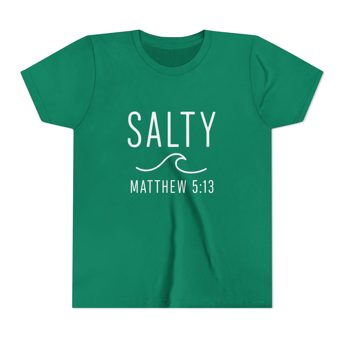 Salty Youth Tee - Spiritual, Fun, Summer Vibe, Perfect for Beach Days, Gifts, and Faith Celebrations