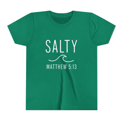 Salty Youth Tee - Spiritual, Fun, Summer Vibe, Perfect for Beach Days, Gifts, and Faith Celebrations