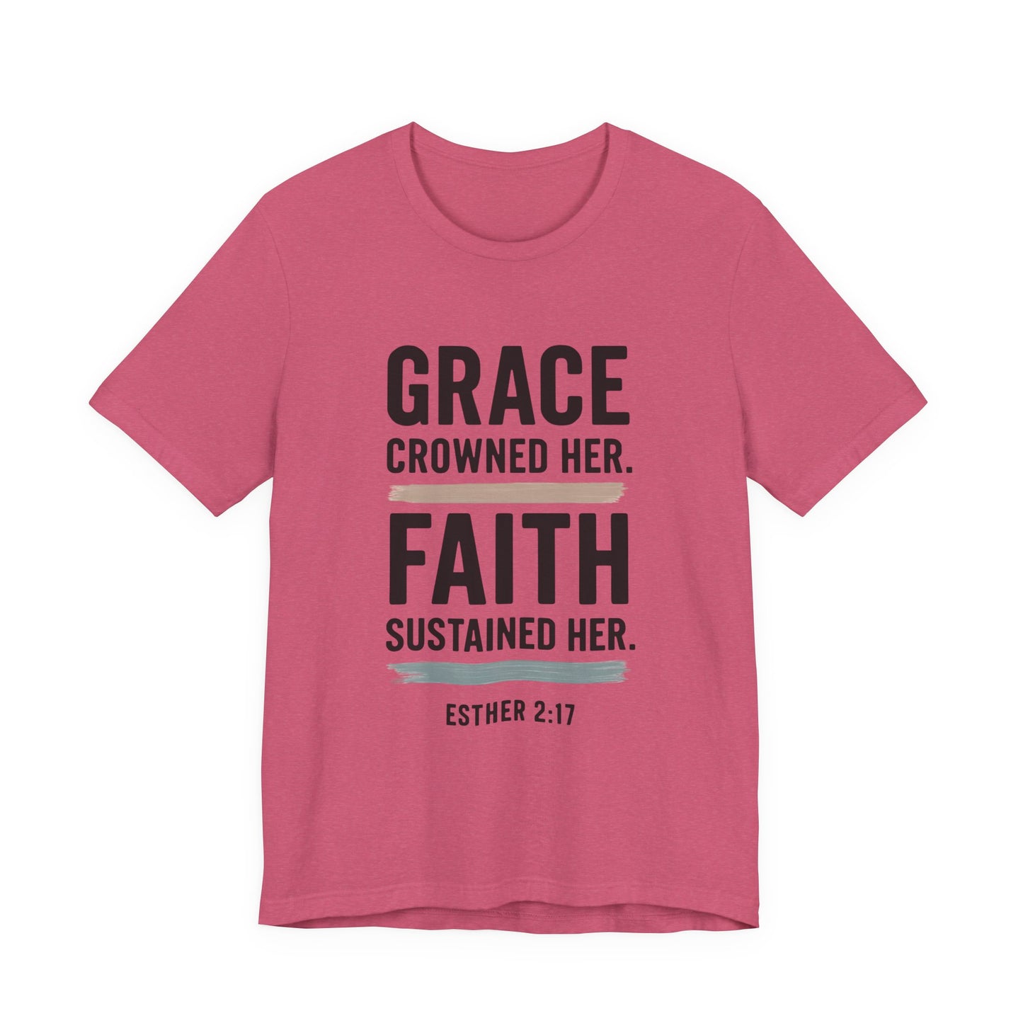 Faith and Grace Inspirational Tee, Bible Verse Shirt, Motivational T-Shirt, Christian Apparel, Religious Gift, Unisex Graphic Tee