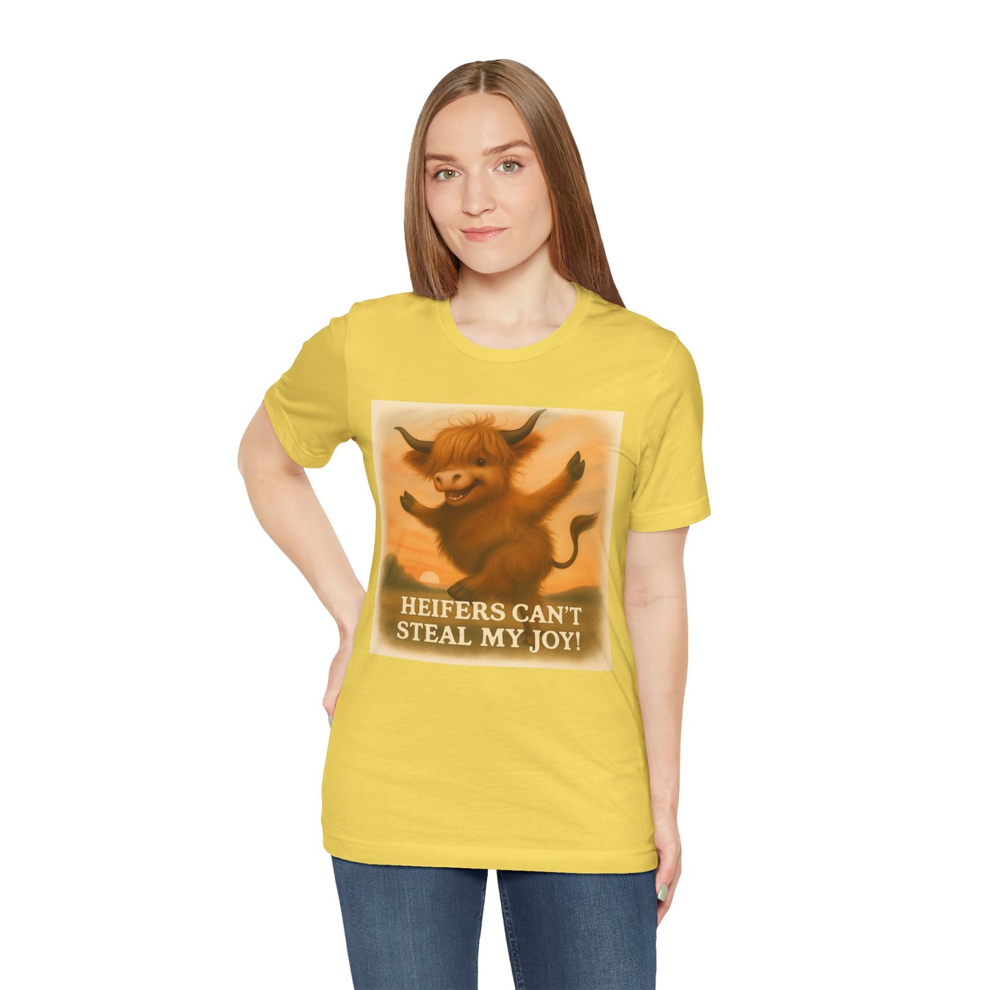 Joyful Heifer Unisex Tee - Perfect for Cow Lovers, Farm Life, Everyday Wear, Gifts, and Celebrations!