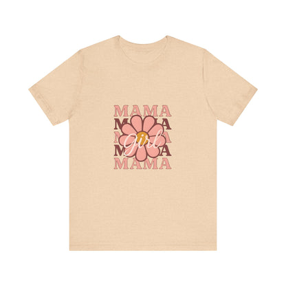 Chic Mama Graphic Tee, Floral Shirt for Moms, Mother's Day Gift, Casual Wear, Trendy Outfit, Birthday Present