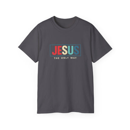 Jesus The Only Way Unisex Ultra Cotton Tee for Faith-based Casual Wear, Comfortable T-Shirt for Everyday, Christian Apparel, Gift for [...]