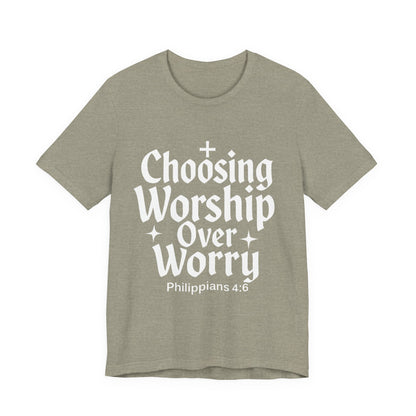 Faith-Inspired Unisex Tee: Choosing Worship Over Worry, Christian Apparel, Inspirational Gift, Spiritual T-Shirt, Everyday Wear, Gift [...]