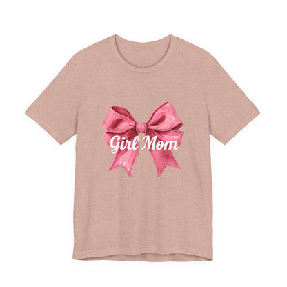 Cute Girl Mom T-Shirt | Unisex Jersey Tee for Moms, Mother's Day Gift, Family Matching Outfits, Birthday Present, Gift for Her