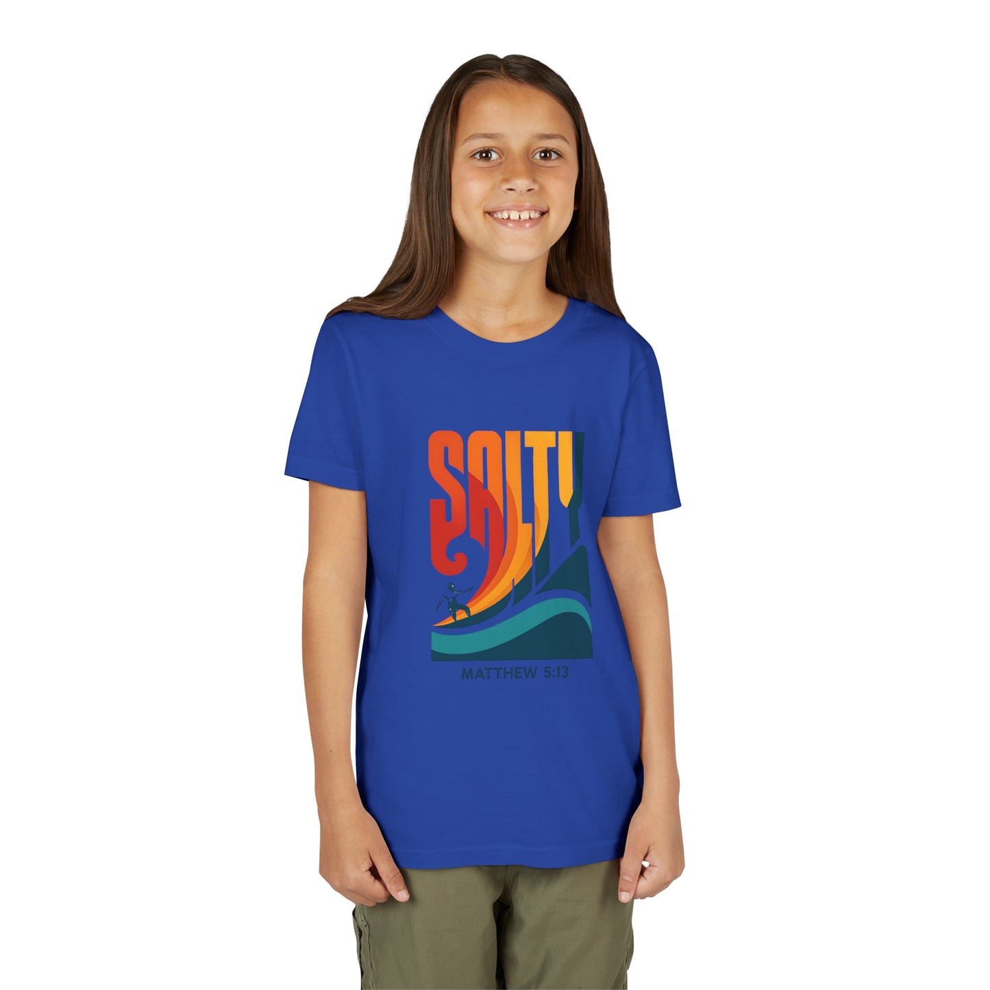 Salty Youth Short Sleeve Tee | Surf Style, Christian Tees, Beach Wear, Summer Fun, Youth Apparel