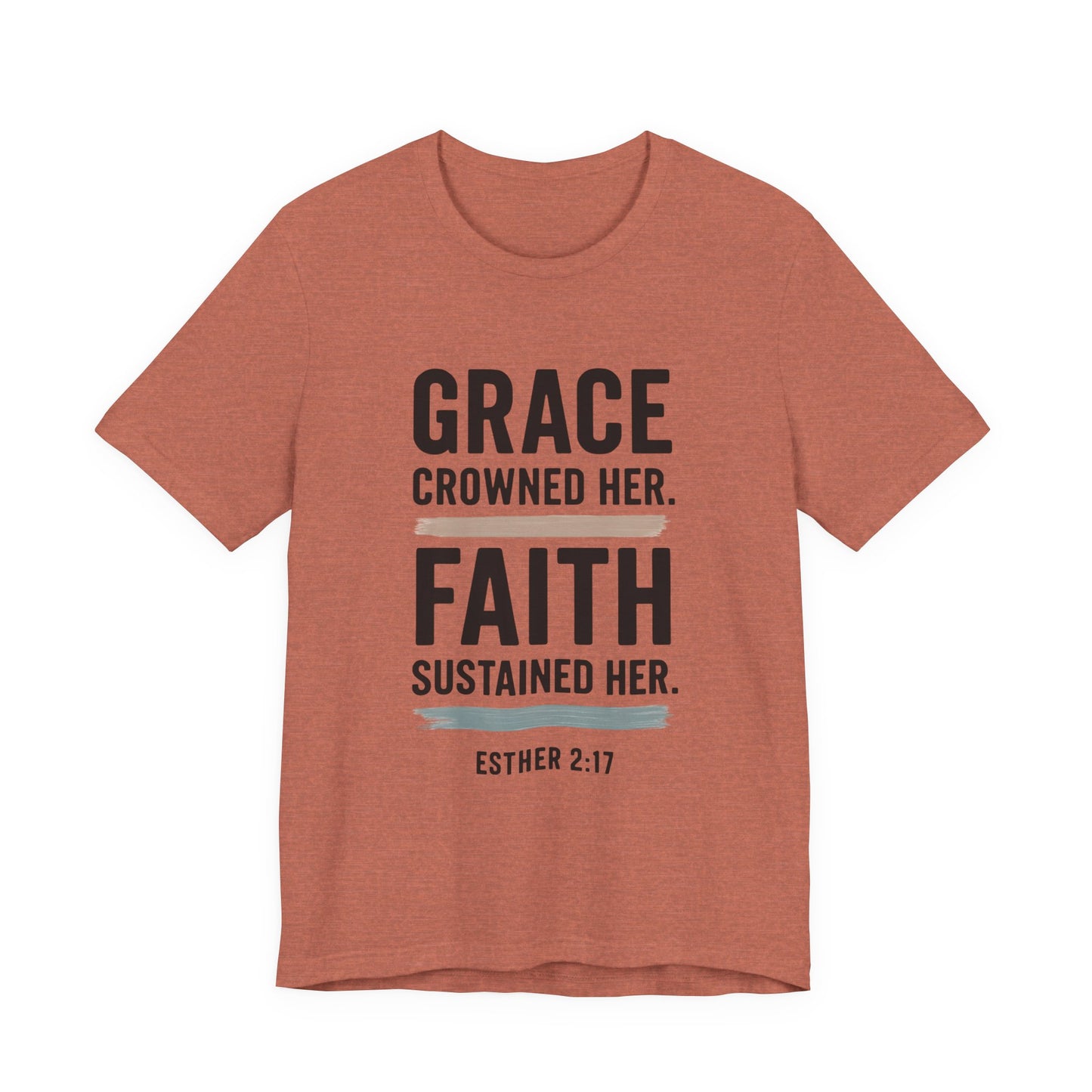 Faith and Grace Inspirational Tee, Bible Verse Shirt, Motivational T-Shirt, Christian Apparel, Religious Gift, Unisex Graphic Tee
