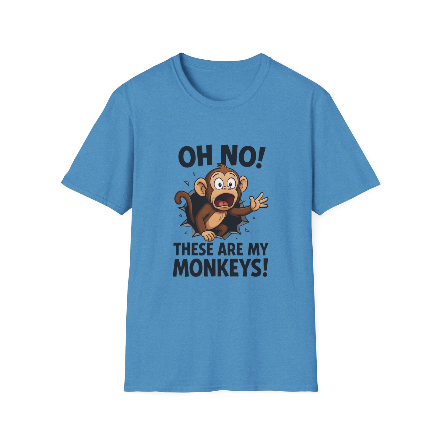 Funny Monkey T-Shirt, Family Reunion Gift, Birthday Humor Shirt, Animal Lover Apparel, Casual Wardrobe Staple