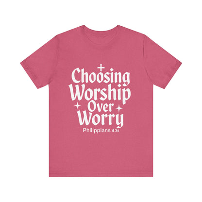 Faith-Inspired Unisex Tee: Choosing Worship Over Worry, Christian Apparel, Inspirational Gift, Spiritual T-Shirt, Everyday Wear, Gift [...]
