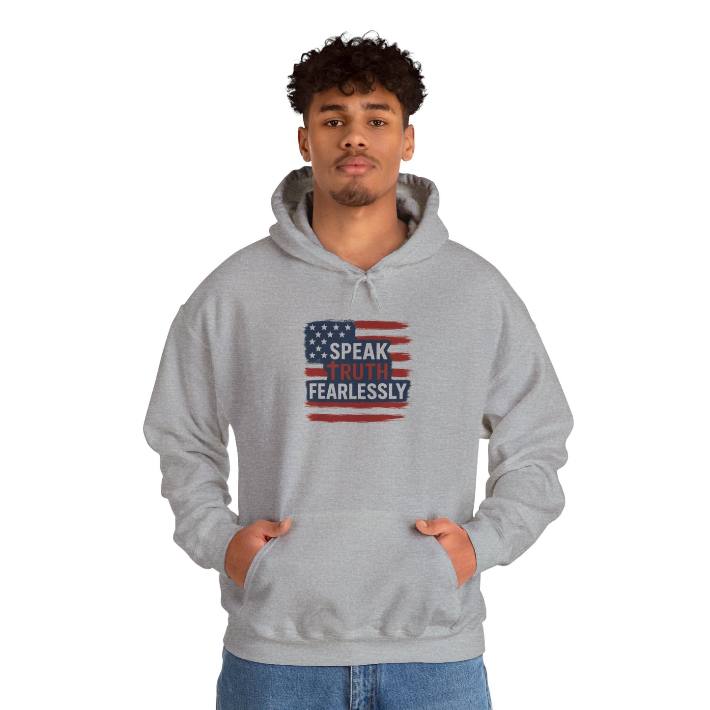 Unisex Hoodie with Empowering Message - Speak Truth Fearlessly | Motivational Sweatshirt for All Occasions, Gift Idea, Casual Wear, Activism