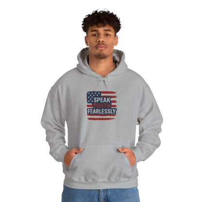Unisex Hoodie with Empowering Message - Speak Truth Fearlessly | Motivational Sweatshirt for All Occasions, Gift Idea, Casual Wear, Activism