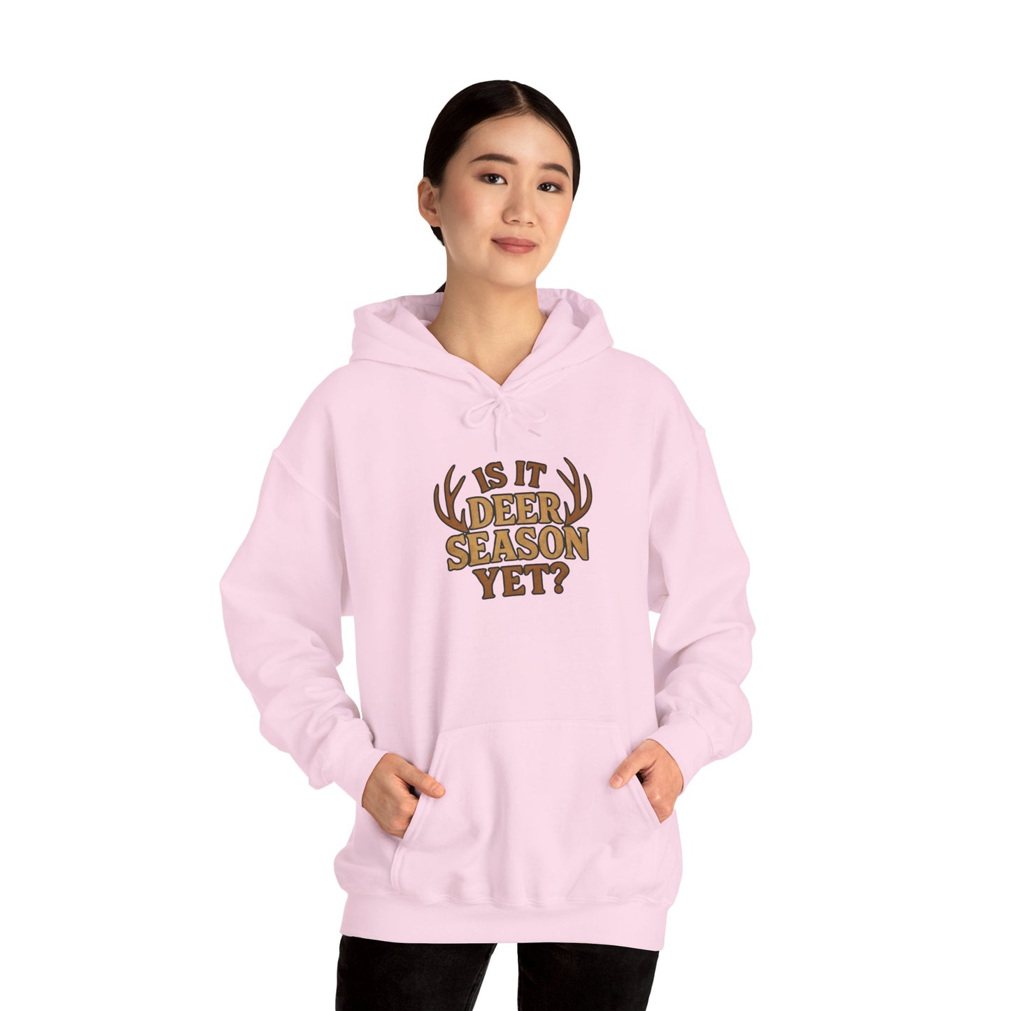 Deer Season Hooded Sweatshirt - Cozy Apparel for Hunters, Great for Fall Adventures, Camping, or Casual Outings, Gift for Outdoorsy Friends