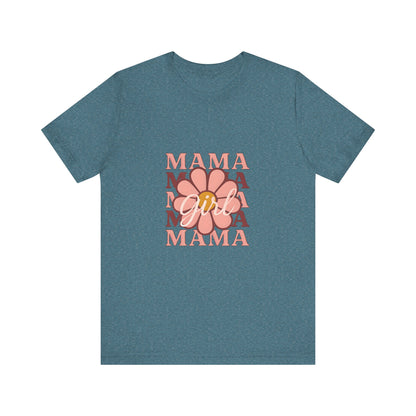 Chic Mama Graphic Tee, Floral Shirt for Moms, Mother's Day Gift, Casual Wear, Trendy Outfit, Birthday Present