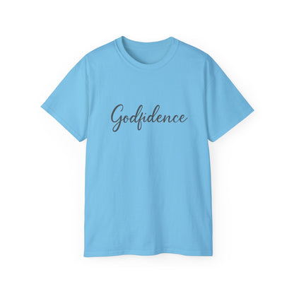 Godfidence Unisex Ultra Cotton Tee - Inspirational T-Shirt, Motivational Gift, Faith Apparel, Spiritual Wear, Casual Top
